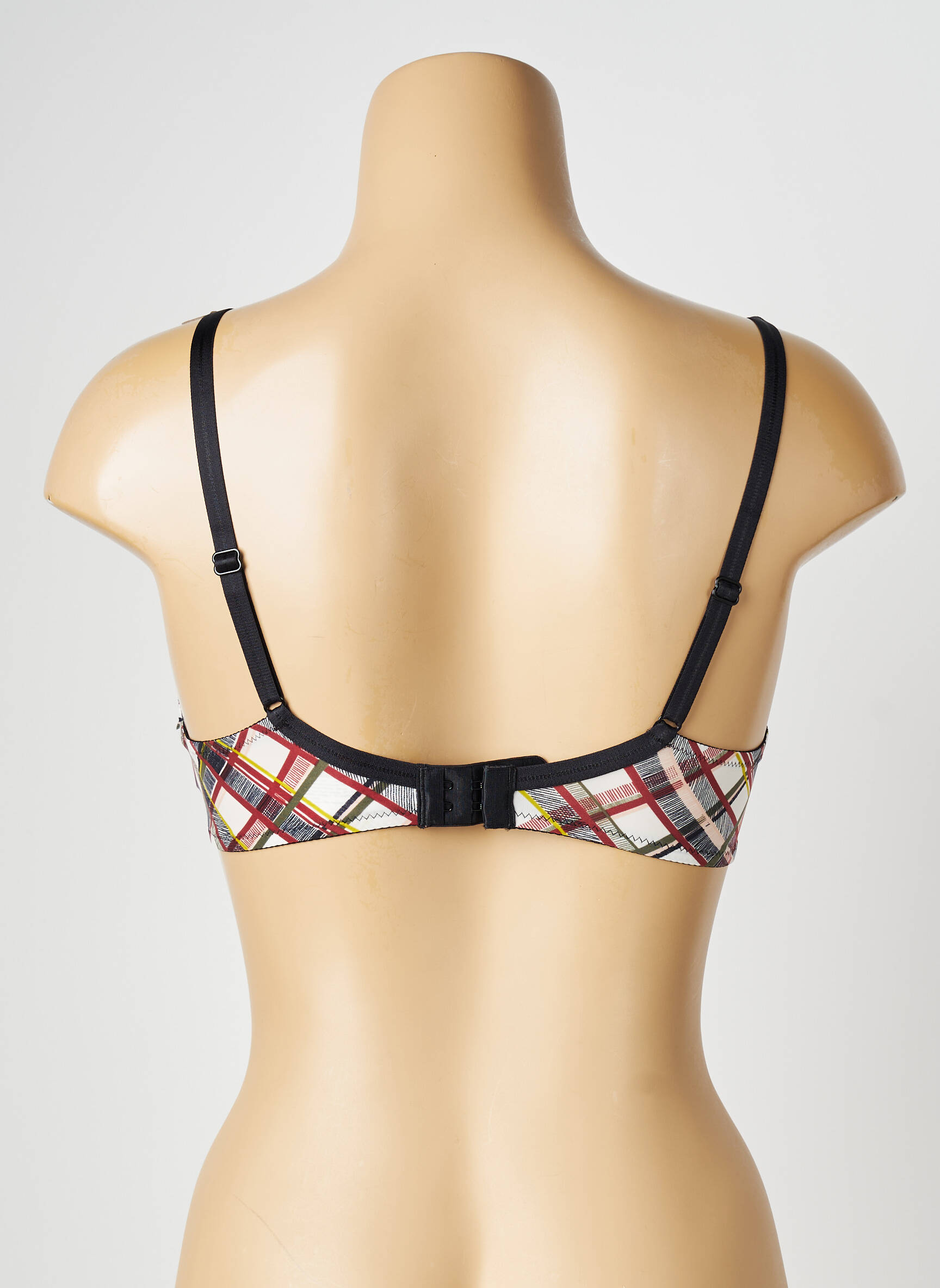 Sutien efect material satinat sutien cupe întregi cu decolteu înalt negru PASSIONATA femeie