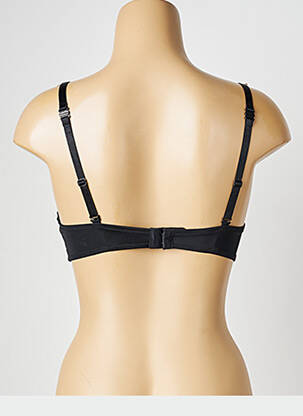 Sutien efect material satinat top sutien push-up negru VALEGE femeie