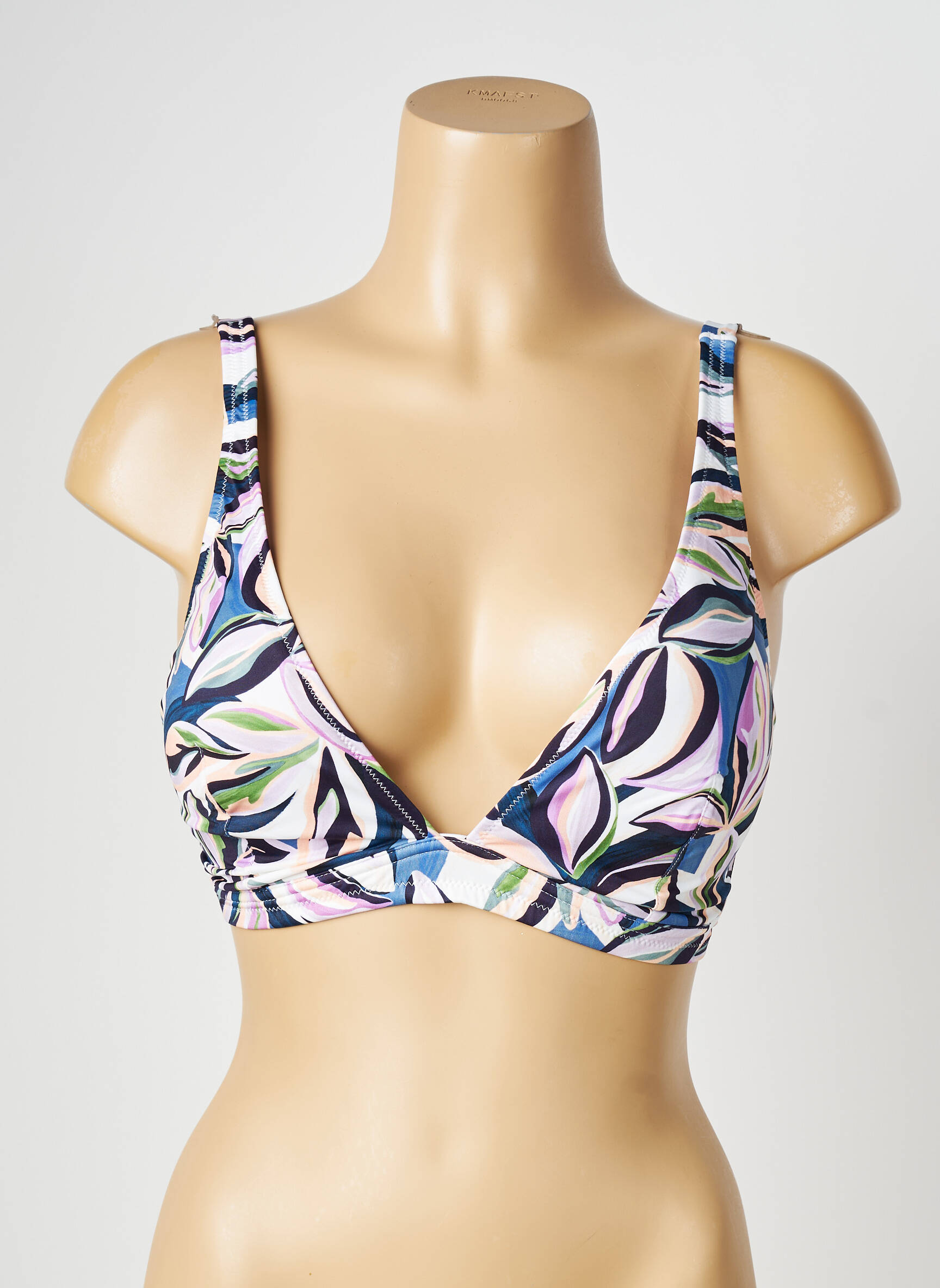 Sutien de costum de baie top triunghiuri top triunghiuri albastru PRINCESSE TAM-TAM femeie