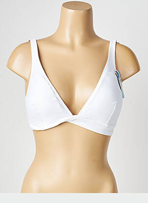 Sutien de costum de baie top triunghiuri top triunghiuri alb PRINCESSE TAM-TAM femeie