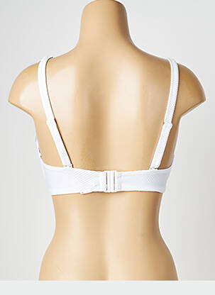 Sutien de costum de baie top triunghiuri top triunghiuri alb PRINCESSE TAM-TAM femeie