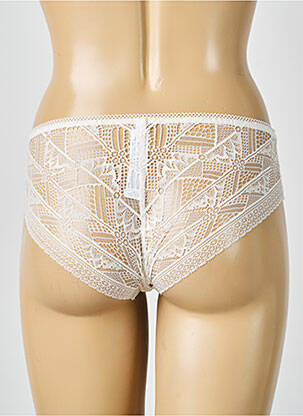 Shorty efect material satinat bej PASSIONATA femeie