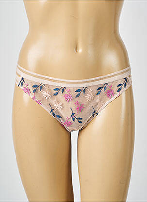 Tanga broderie bej PASSIONATA femeie