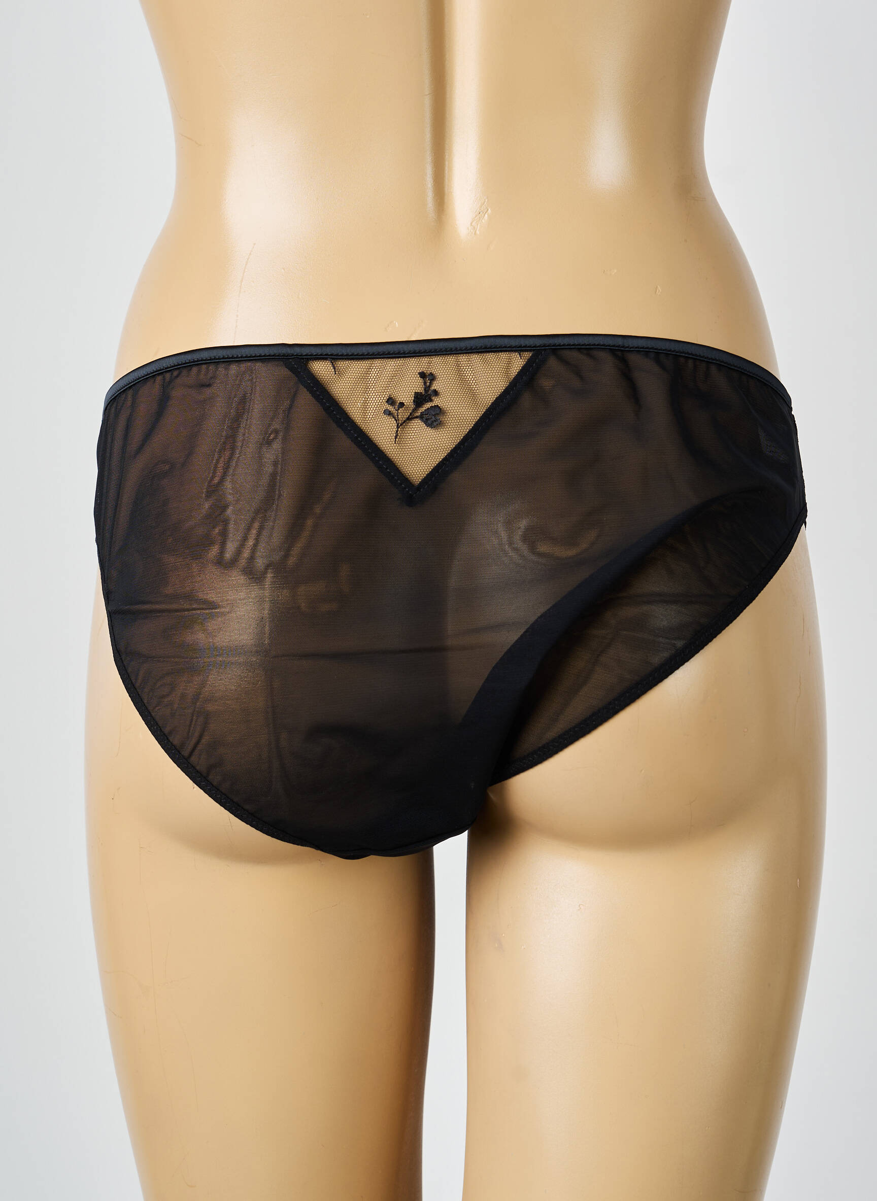 Chilot efect material satinat negru SIMONE PERELE femeie