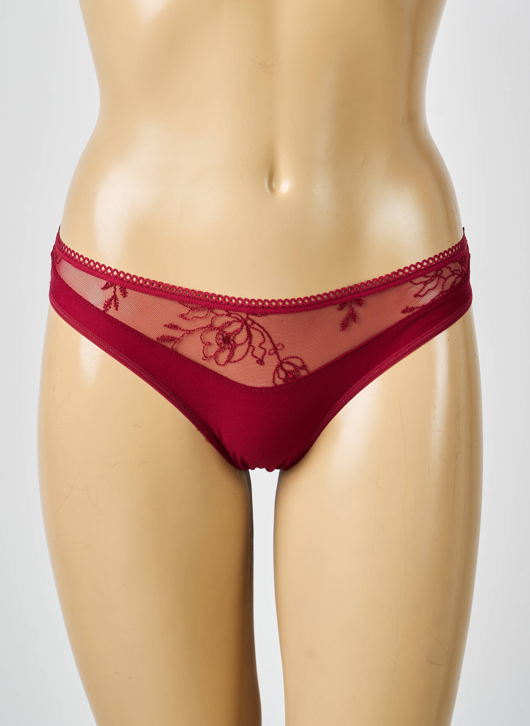 Tanga broderie roșu PASSIONATA femeie