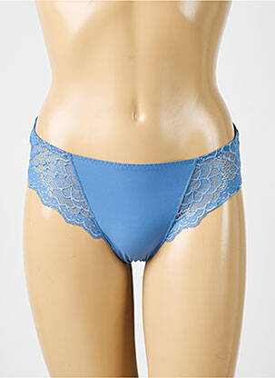 Chilot efect material satinat albastru SIMONE PERELE femeie
