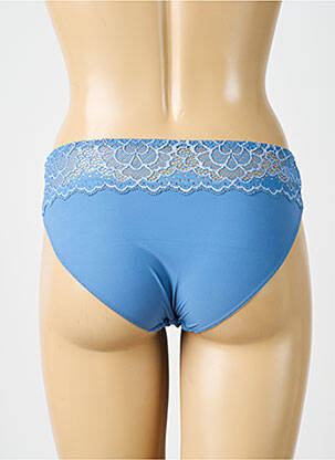 Chilot efect material satinat albastru SIMONE PERELE femeie