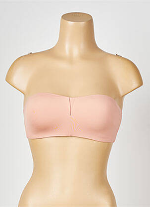 Sutien efect material satinat top bentiță roz PASSIONATA femeie