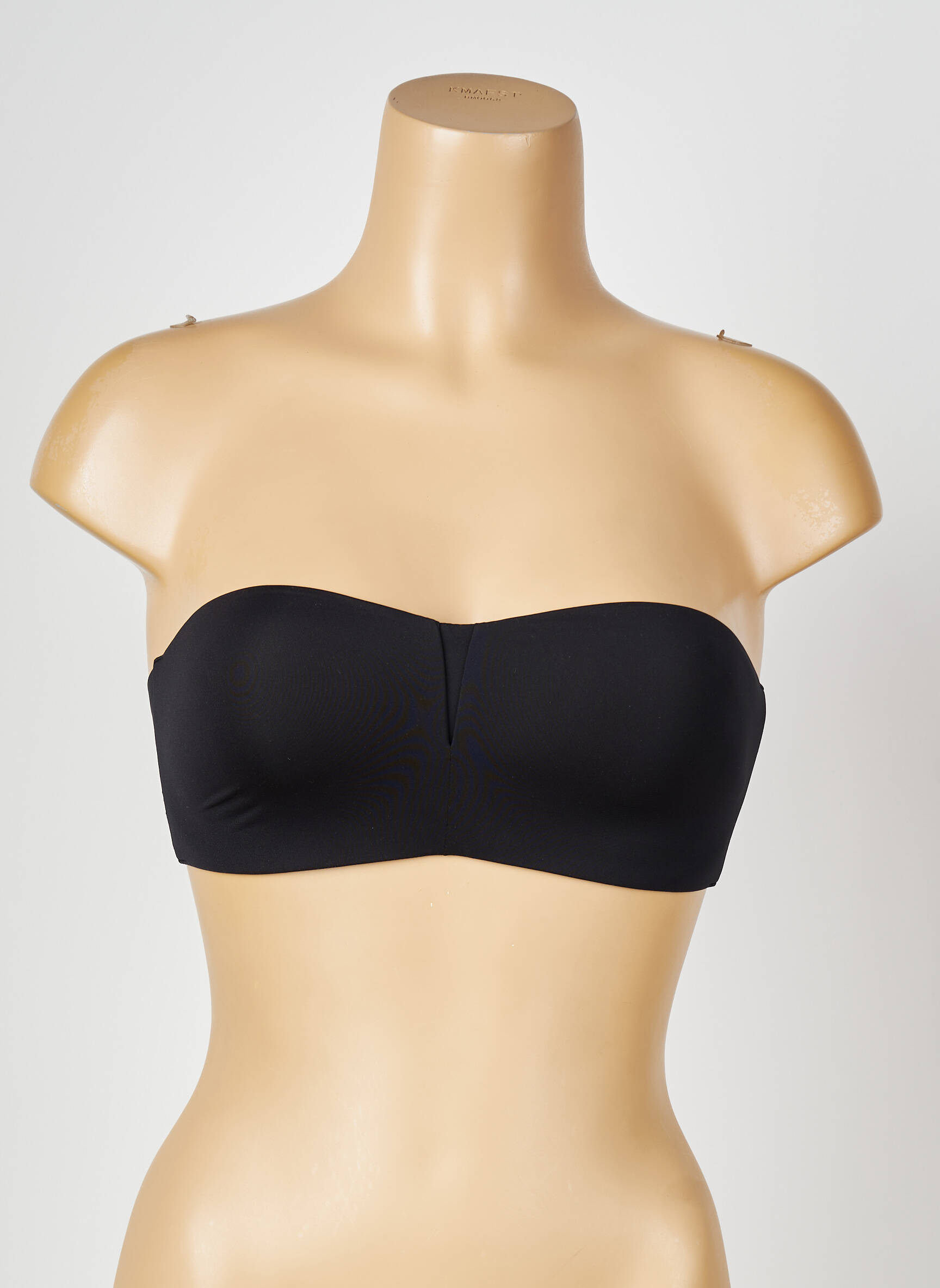 Sutien efect material satinat top bentiță negru PASSIONATA femeie