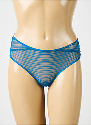 Shorty efect material satinat albastru SIMONE X SIMONE PÉRÈLE femeie