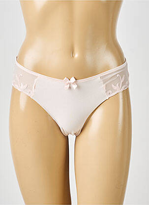 Chilot efect material satinat roz SIMONE PERELE femeie