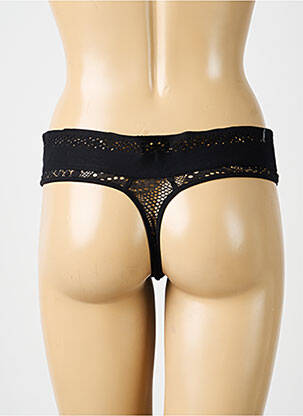 Tanga elasticitate negru IMPLICITE femeie