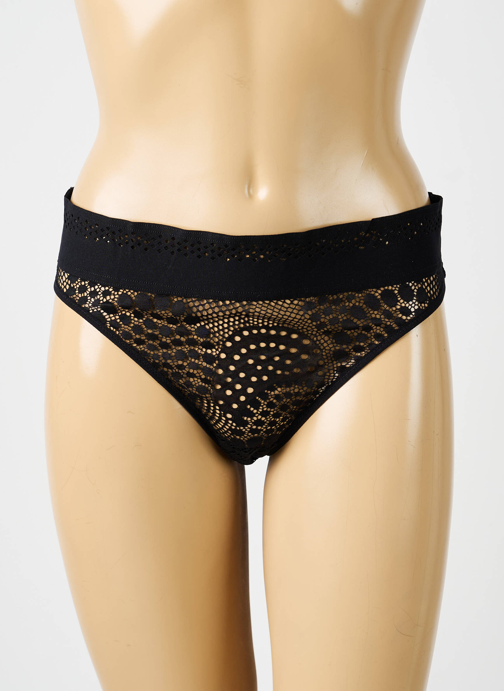 Tanga elasticitate negru IMPLICITE femeie