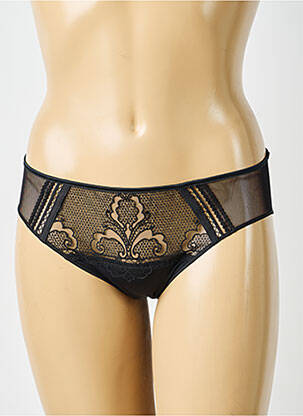 Chilot efect material satinat negru SIMONE PERELE femeie