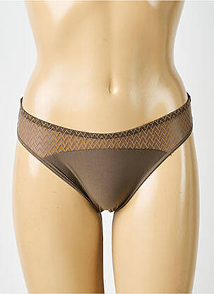 Chilot efect material satinat maro PASSIONATA femeie