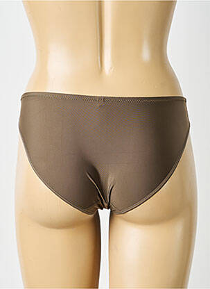 Chilot efect material satinat maro PASSIONATA femeie