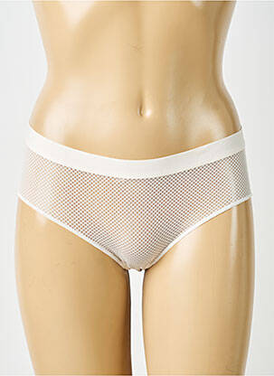 Chilot efect material satinat bej PASSIONATA femeie