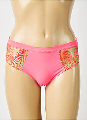 Chilot efect material satinat roz SIMONE PERELE femeie