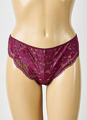 Chilot efect material satinat violet IMPLICITE femeie
