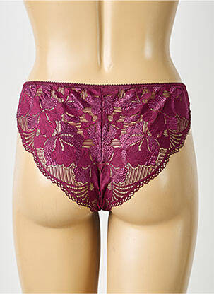 Chilot efect material satinat violet IMPLICITE femeie