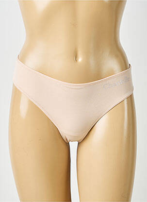 Tanga microfibre culoare piersică CHANTELLE femeie