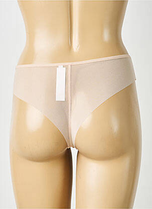 Tanga microfibre culoare piersică CHANTELLE femeie