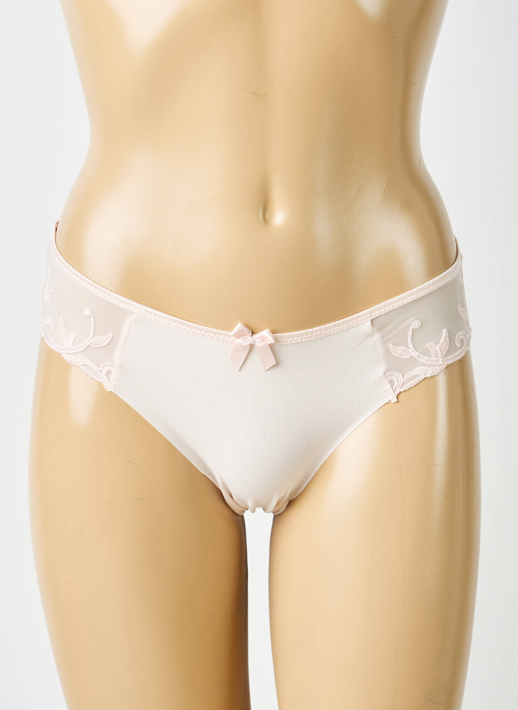 Chilot efect material satinat roz SIMONE PERELE femeie