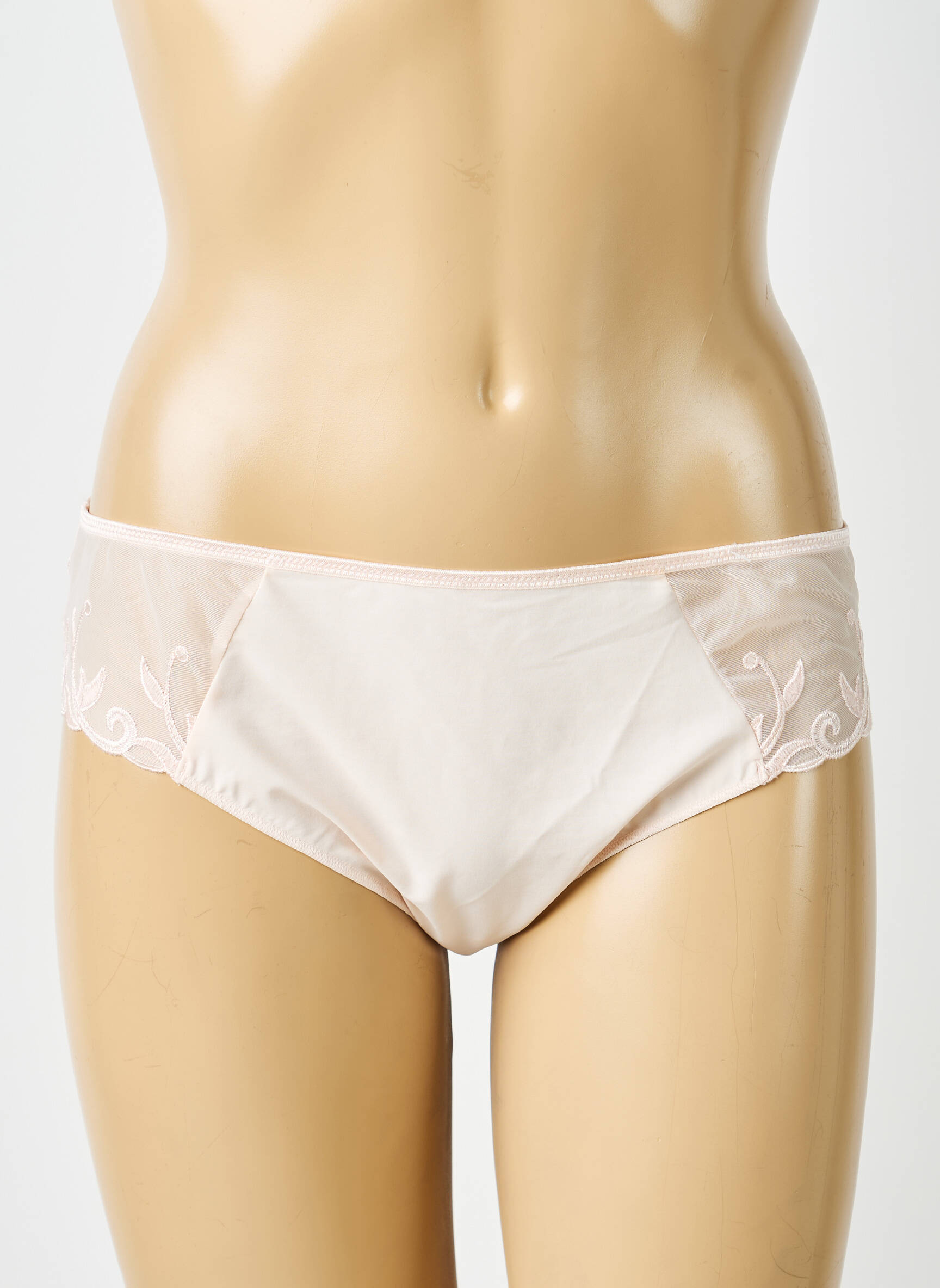 Chilot efect material satinat roz SIMONE PERELE femeie
