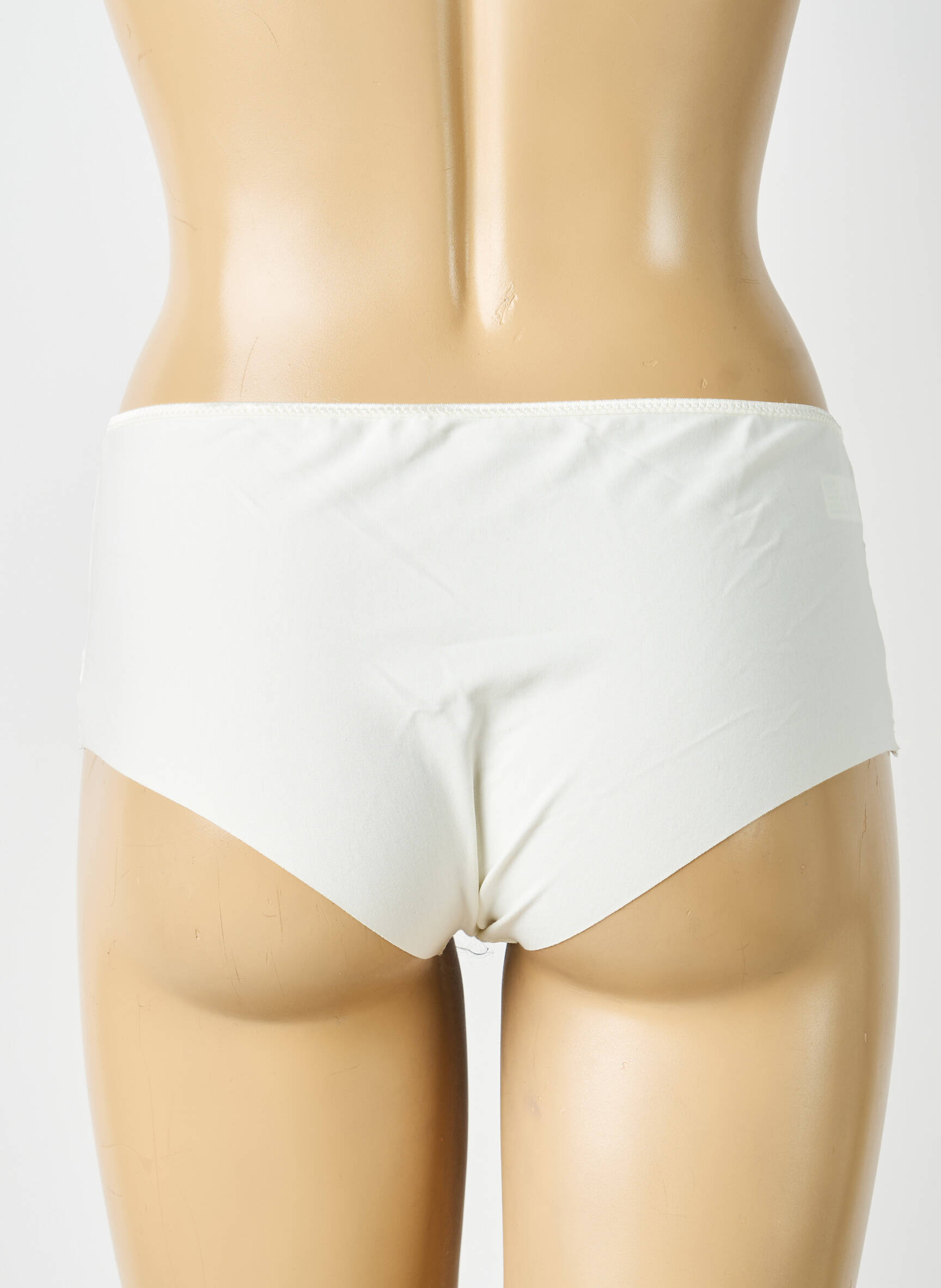 Shorty efect material satinat bej SIMONE PERELE femeie