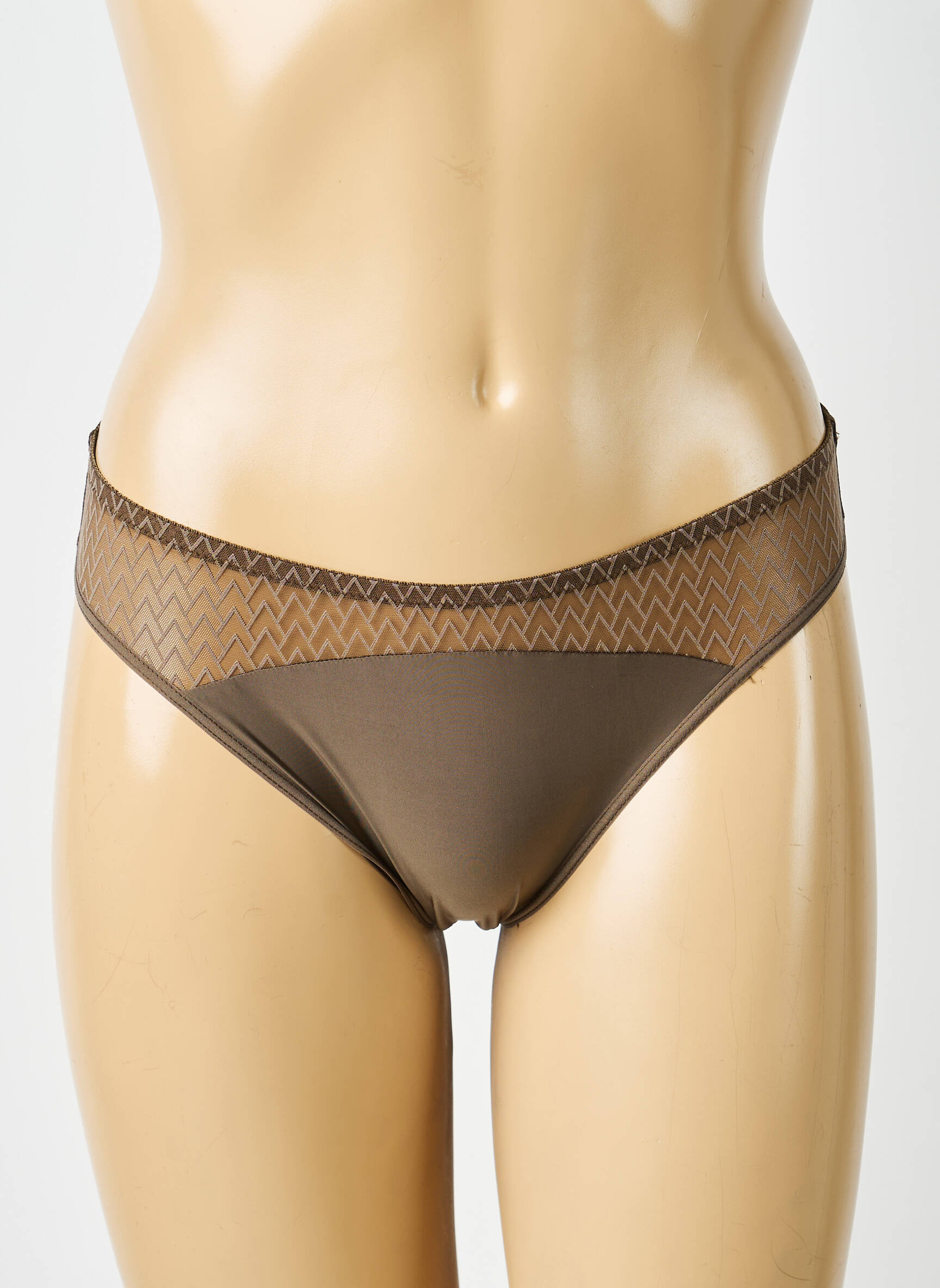 Chilot efect material satinat maro PASSIONATA femeie