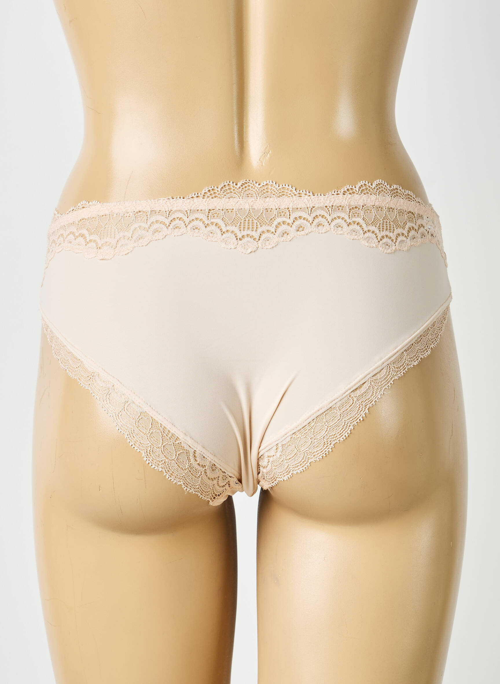Chilot efect material satinat culoare piersică SIMONE PERELE femeie
