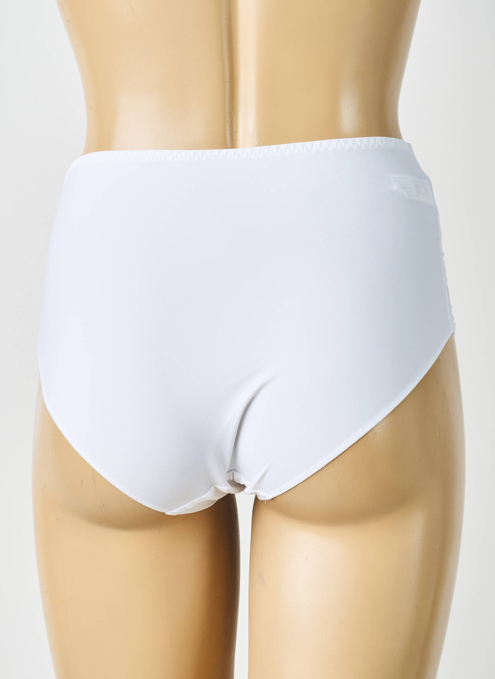Chilot efect material satinat alb SIMONE PERELE femeie