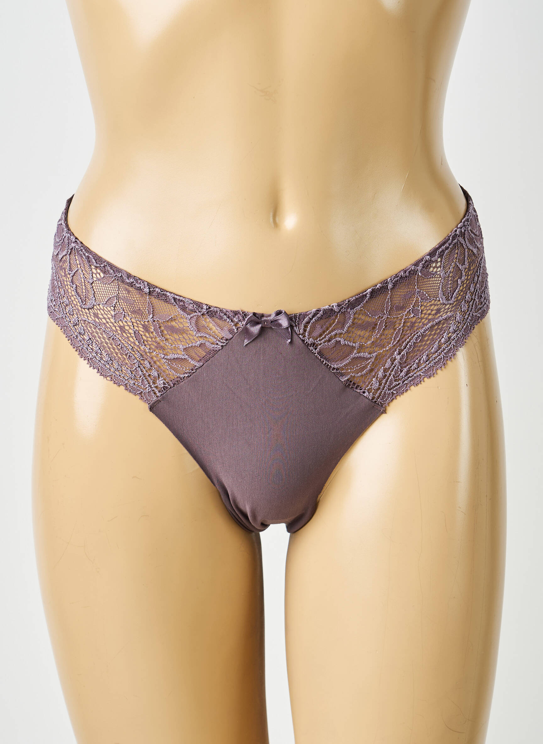 Chilot efect material satinat violet SIMONE PERELE femeie