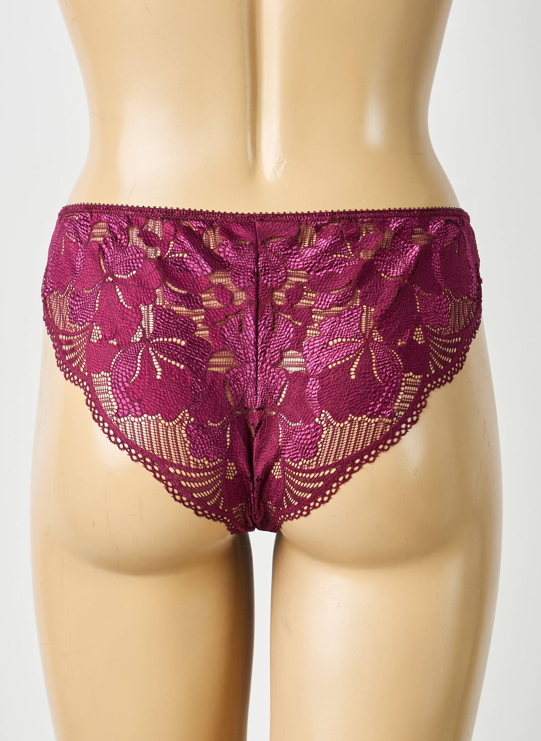 Chilot efect material satinat violet IMPLICITE femeie