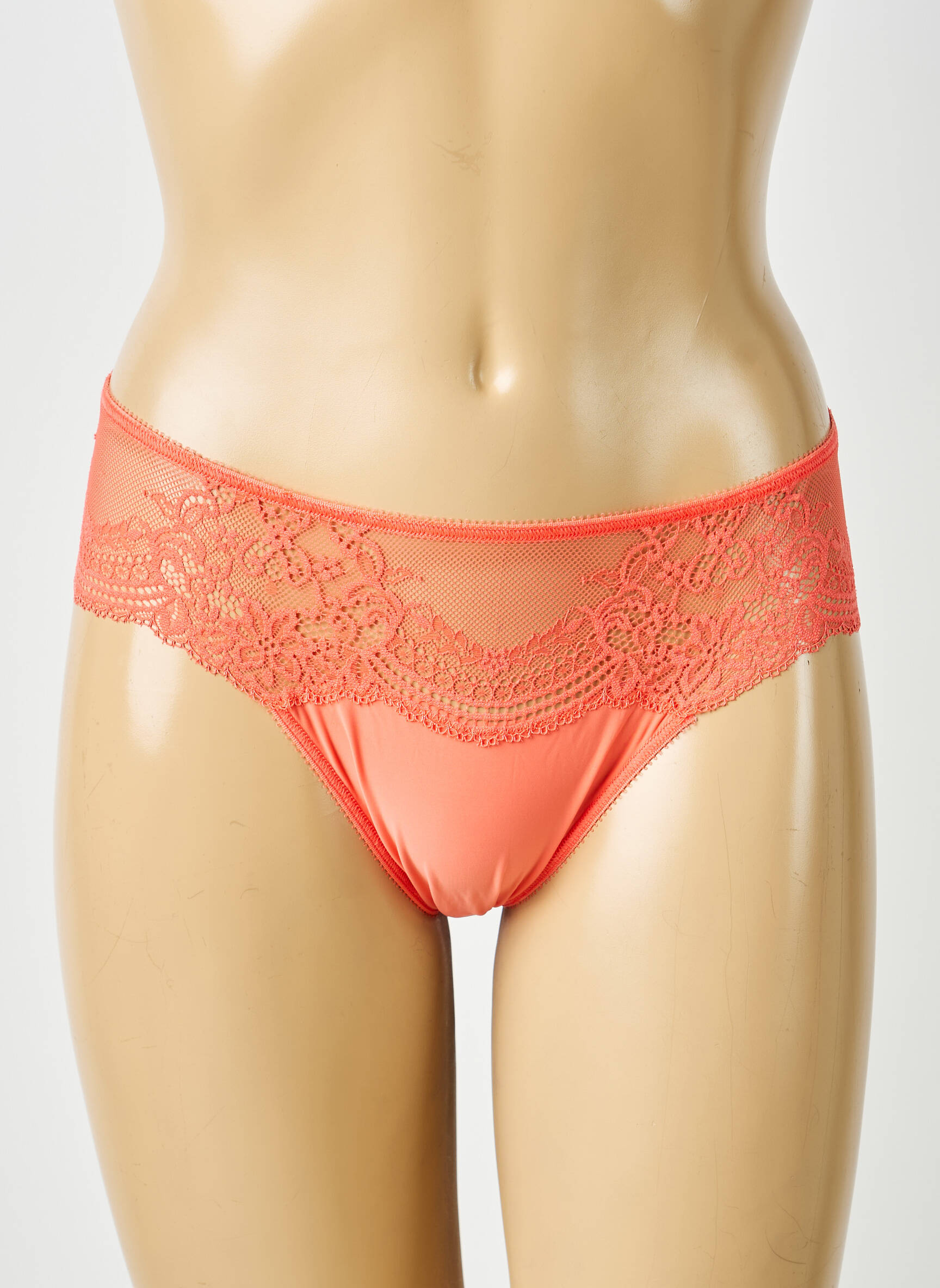 Tanga microfibre portocalie IMPLICITE femeie