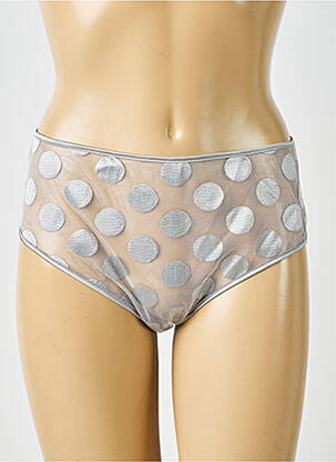 Chilot efect material satinat gri SIMONE PERELE femeie