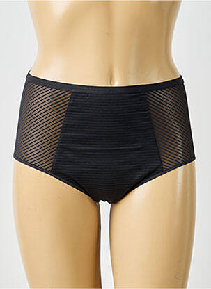 Shorty efect material satinat negru FEMILET femeie