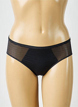 Chilot efect material satinat negru FEMILET femeie