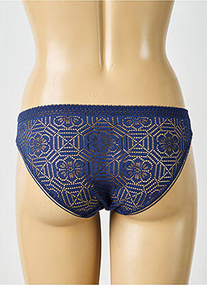 Chilot efect material satinat albastru SIMONE PERELE femeie