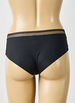 Shorty efect material satinat negru PASSIONATA femeie