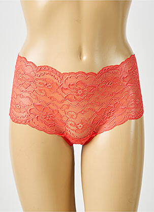 Shorty efect material satinat portocalie PASSIONATA femeie