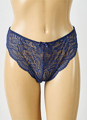 Chilot efect material satinat albastru SIMONE PERELE femeie