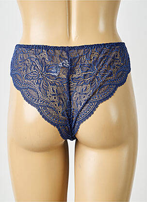 Chilot efect material satinat albastru SIMONE PERELE femeie