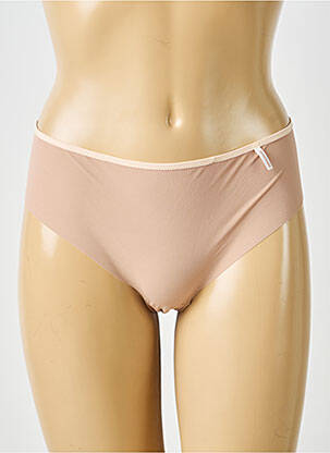 Shorty efect material satinat bej PASSIONATA femeie