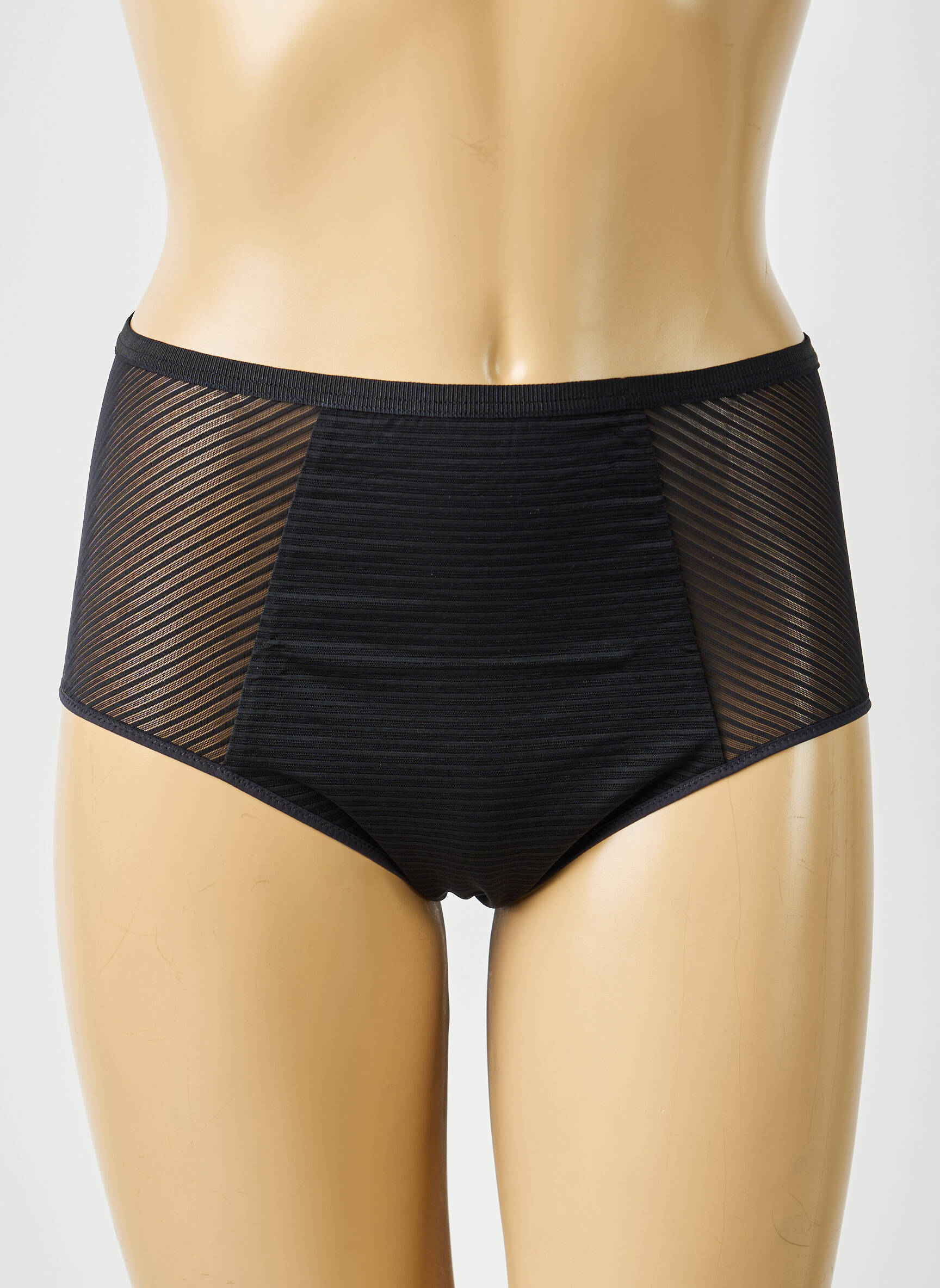 Shorty efect material satinat negru FEMILET femeie