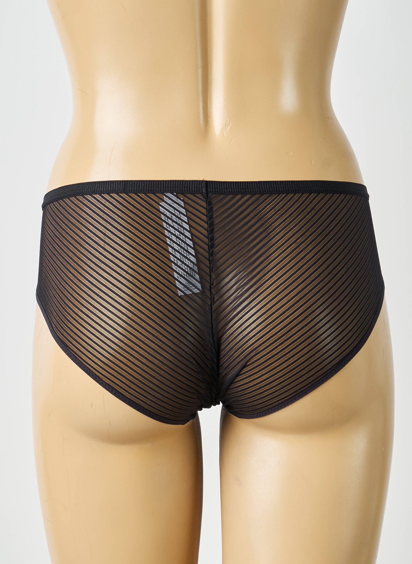 Chilot efect material satinat negru FEMILET femeie