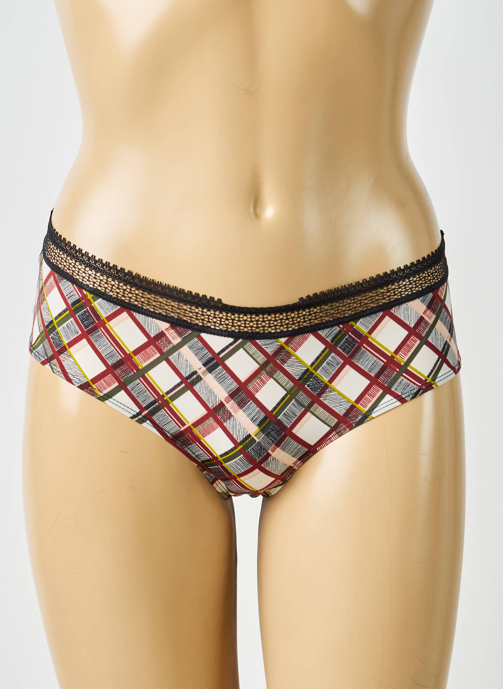Shorty efect material satinat negru PASSIONATA femeie