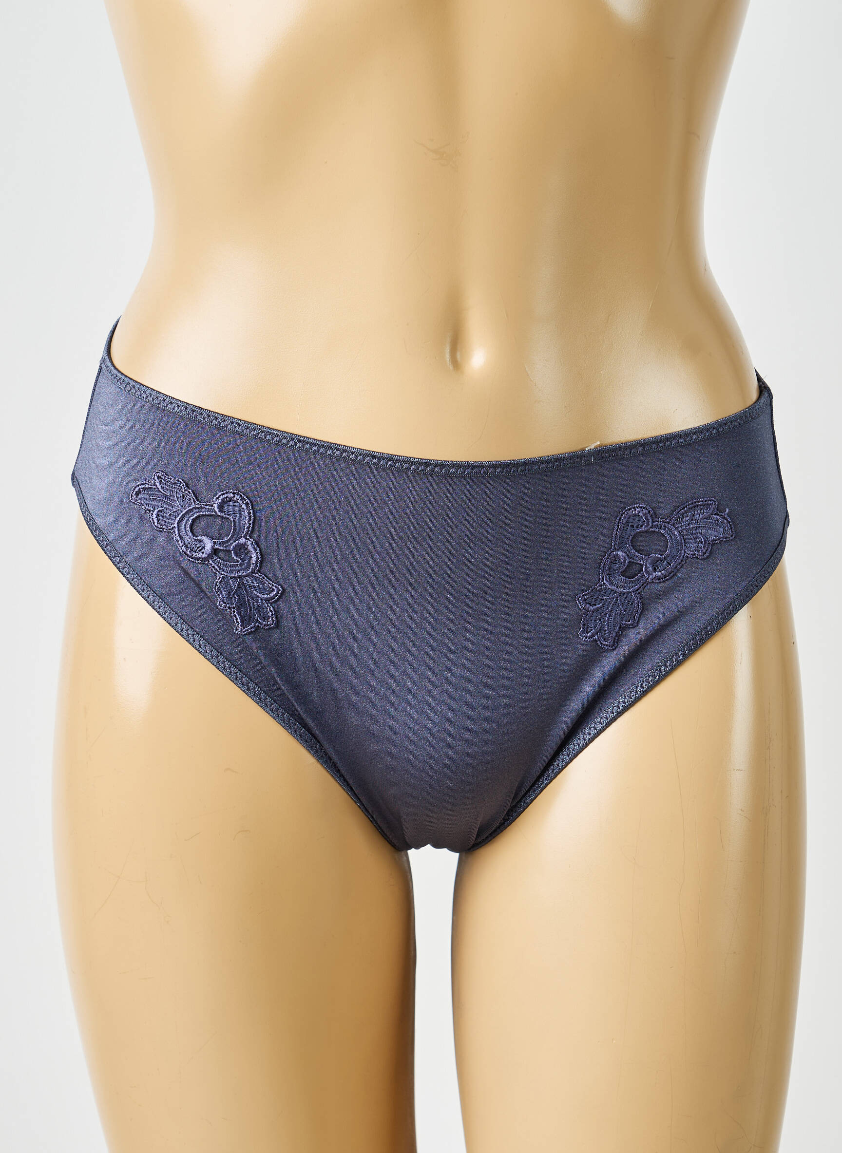 Chilot broderie albastru CHANTELLE femeie