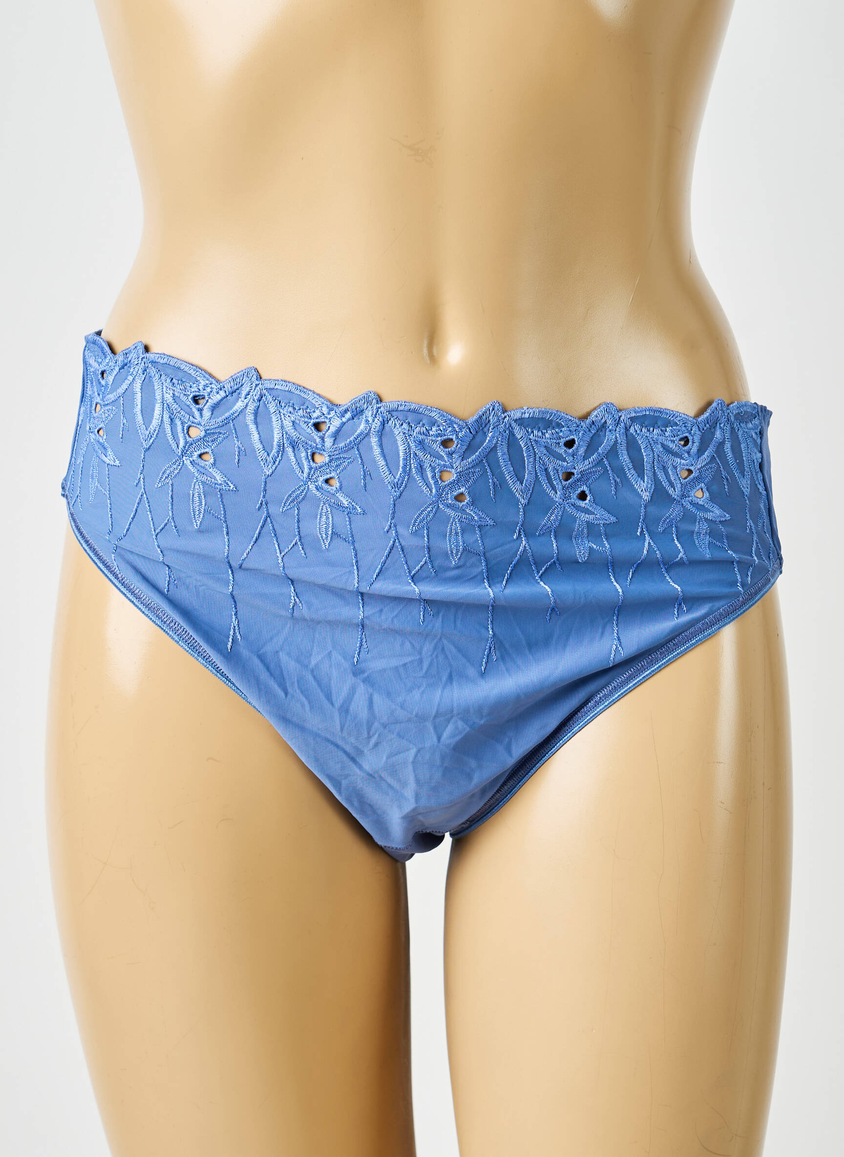 Chilot efect material satinat albastru PASSIONATA femeie