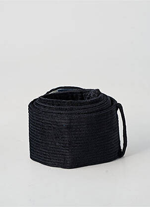 Curea efect material satinat negru SURKANA femeie